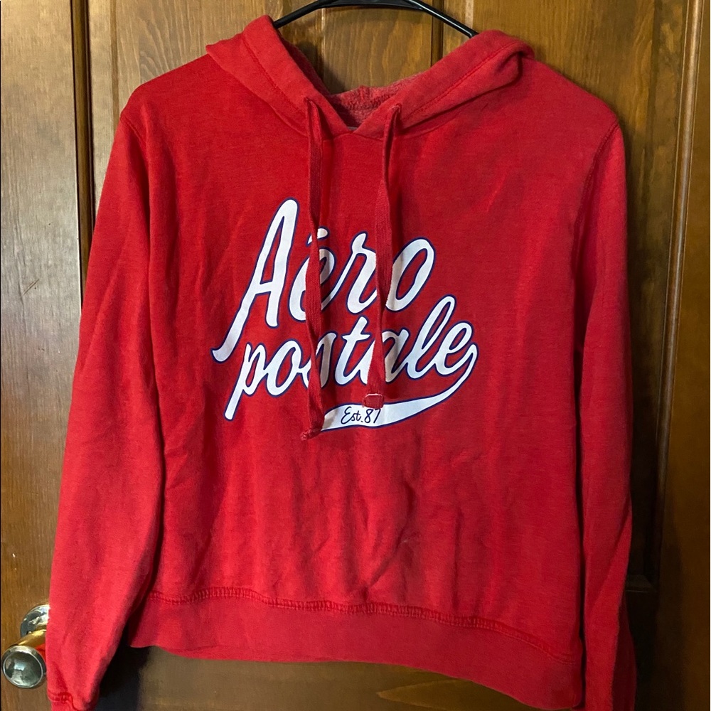 Red Aeropostale Pullover Hoodie